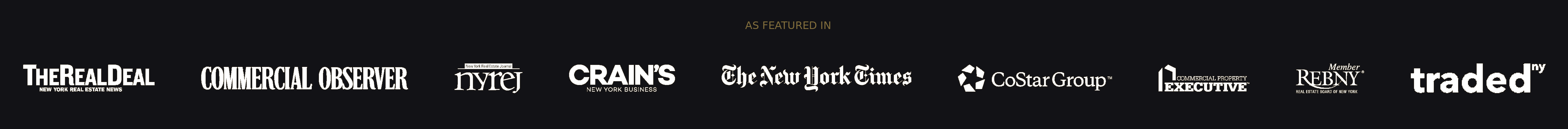 Skyline Properties and Robert Khodadadian featured in The Real Deal, Commercial Observer, NYREJ, Crain's, The New York Times, CoStar Group, Commercial Property Executive, REBNY, and Traded